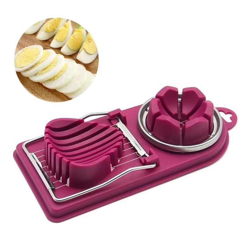 Tăiător de ouă din oțel inoxidabil Cutter multifuncțional Ouă Splitter fantezie Ustensile de bucătărie Instrument de gătit Accesorii de bucătărie