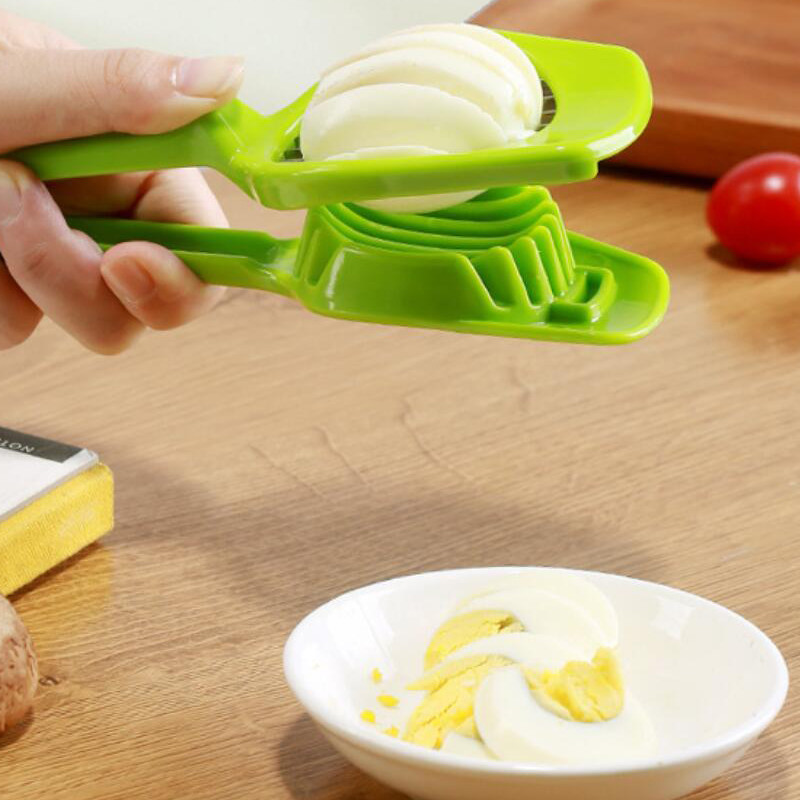 1 db rozsdamentes acél tojásvágó Tojásszeletelők Többfunkciós Zöldség Gyümölcs vágás Konyhai Kiegészítők Szeletelő Főző Kütyük
