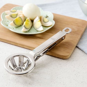 Υψηλής ποιότητας 304 από ανοξείδωτο ατσάλι Egg Cutter Fancy Egg Slicer Slicer Πολυλειτουργικό ανοιχτήρι αυγών