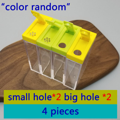 Prieskonių indelio prieskonių dėžutė virtuvė Prieskonių laikymo buteliukų stiklainiai skaidrūs PP druska pipirai kmynų miltelių dėžutės įrankis