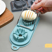 Dispozitiv de tăiat ouă din oțel inoxidabil de uz casnic Suport pentru ouă multifuncțional, două în unu conservat, artefact de ouă, separator de ouă, Gadgets de bucătărie