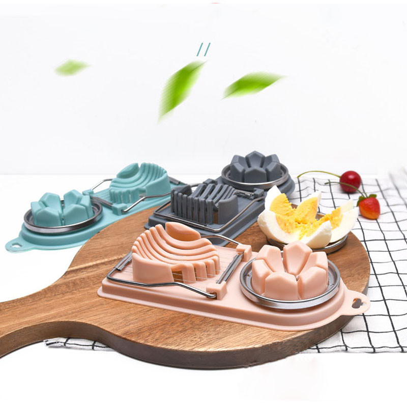 Kodumajapidamises kasutatav roostevabast terasest munalõikur Multifunktsionaalne munahoidja Kaks-ühes konserveeritud munade esemete munade eraldaja köögividinad