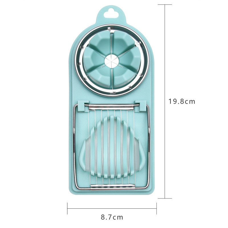Kodumajapidamises kasutatav roostevabast terasest munalõikur Multifunktsionaalne munahoidja Kaks-ühes konserveeritud munade esemete munade eraldaja köögividinad