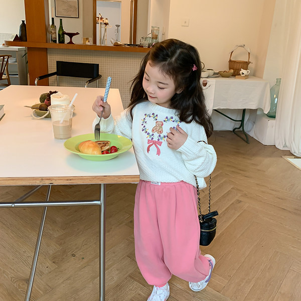 Pulover pentru fete pentru copii cu broderie