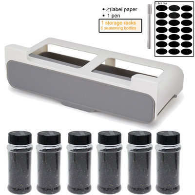 Konyhai öntapadó fűszerszervező állvány Fűszeres palack tároló állvány íróasztal fiók alatt Rejtett konyhai kellékek tároló tégely