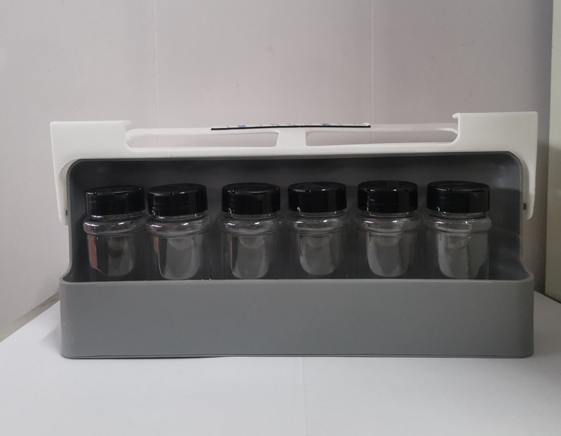 Konyhai öntapadó fűszerszervező állvány Fűszeres palack tároló állvány íróasztal fiók alatt Rejtett konyhai kellékek tároló tégely