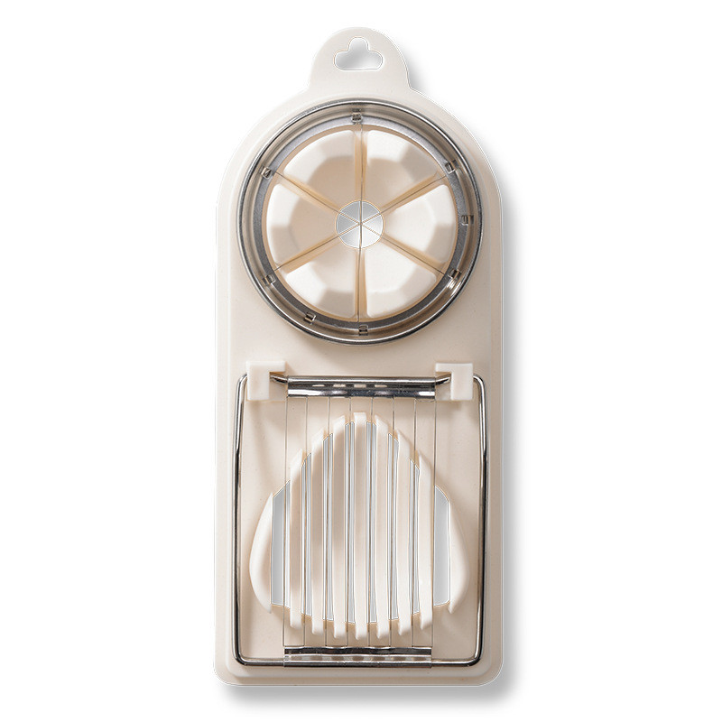 Cutter de bucătărie Despărțitor de ouă Accesorii din oțel inoxidabil Cutter cu livrare directă Două-în-unul manual multifuncțional Glonț pentru ouă și legume