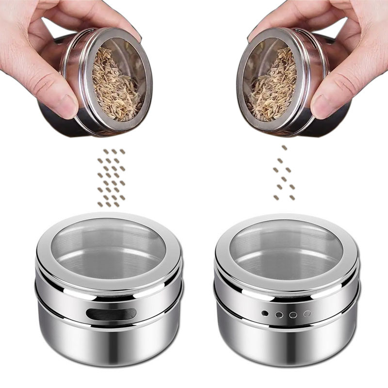 Set borcane magnetice pentru condimente Piper sare Sticla de condimente Elefants Cutie de condimente Recipient de depozitare Set canister Unelte de bucătărie