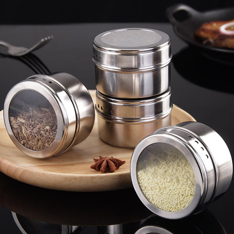 Set borcane magnetice pentru condimente Piper sare Sticla de condimente Elefants Cutie de condimente Recipient de depozitare Set canister Unelte de bucătărie