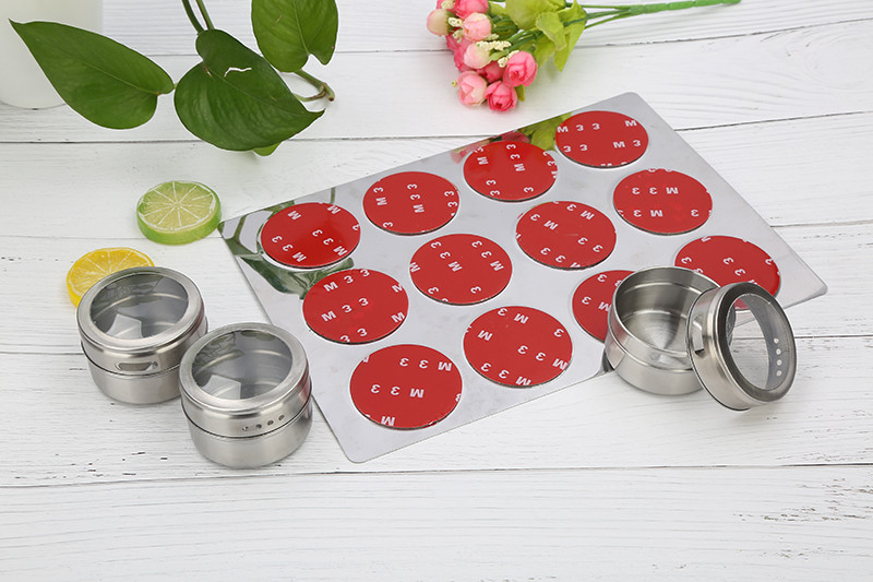 Mágneses fűszer tégelyek palacktartó rozsdamentes acél fűszerezés edénytartó edénytartó fűszertartály kültéri grill kellékek tároló készlet