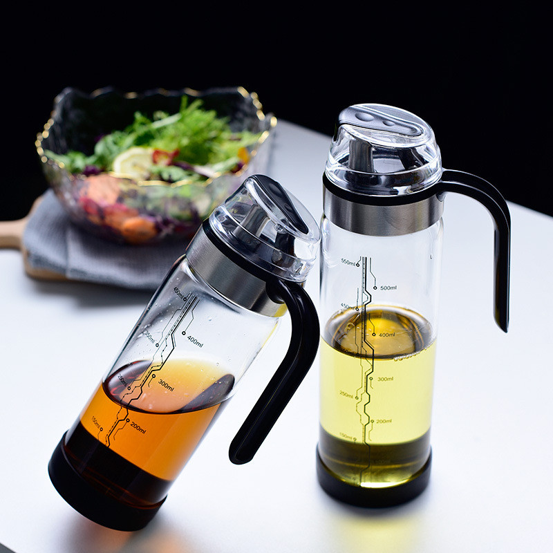 Üvegolajos palack automatikus nyitása és zárása vízkőolaj-adagolóval Szójaszósz tároló palackok és tégelyek Konyhai edények