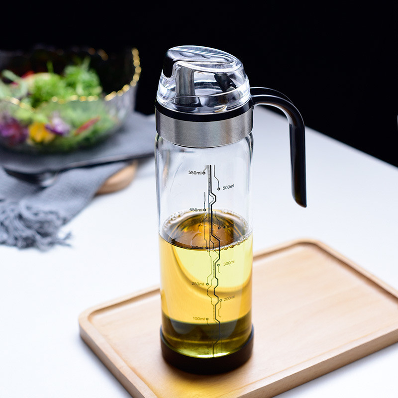 Üvegolajos palack automatikus nyitása és zárása vízkőolaj-adagolóval Szójaszósz tároló palackok és tégelyek Konyhai edények