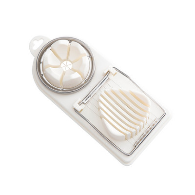 Többfunkciós tojásvágó rozsdamentes acél tojásszeletelő vágóforma Kreatív virág formájú konyhai kütyük Tartozékok