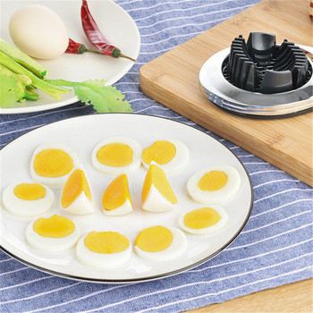 Πολυλειτουργικός κόφτης αυγών από ανοξείδωτο ατσάλι Αυγά κοπής αυγών σφήνες φρούτων κόψιμο σε φέτες Τυρί φράουλα Εργαλείο κουζίνας