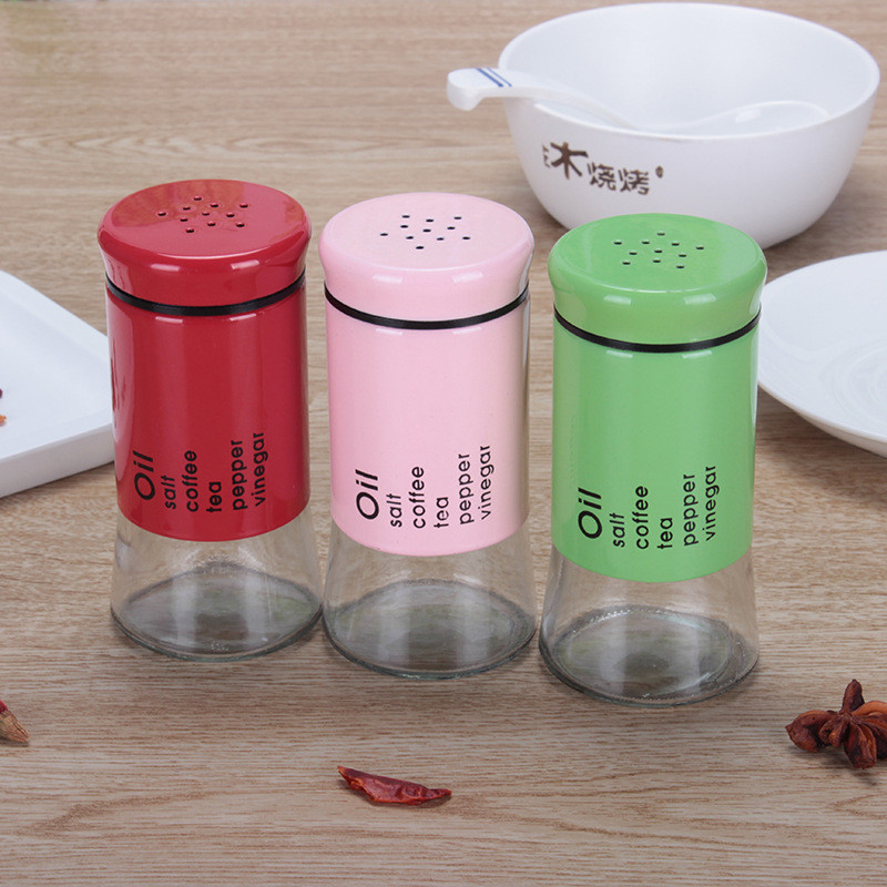 1 db üveg fűszerpaprika shakerek fűszeres üveg fűszer tégelyek konténer konyhai tároló doboz