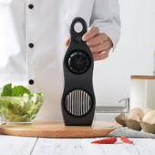 Tăiător de ouă din oțel inoxidabil 2 în 1 pentru fiert ouă Cutter separator de ouă Dispozitive de tăiat Gadgets de bucătărie Vanzare caldă Instrumente pentru ouă