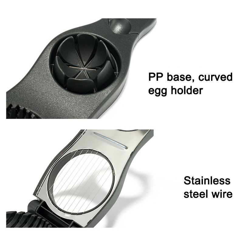 Tăiător de ouă din oțel inoxidabil 2 în 1 pentru fiert ouă Cutter separator de ouă Dispozitive de tăiat Gadgets de bucătărie Vanzare caldă Instrumente pentru ouă