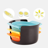 Tăiător de ouă 3 în 1, din oțel inoxidabil, tăiat cu sârmă, tăiat ouă fierte moi, pentru gătit, accesorii multifuncționale de bucătărie