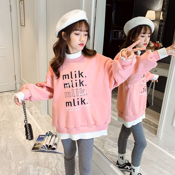 Hanorac copii toamna-iarna, decolteu inalt, stil nou