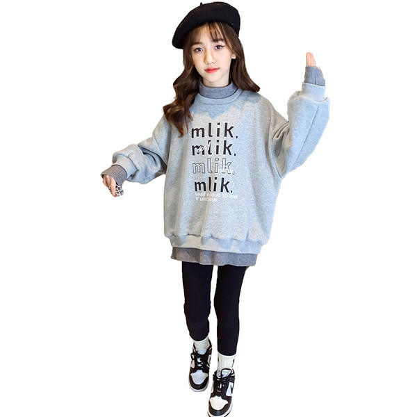 Hanorac copii toamna-iarna, decolteu inalt, stil nou