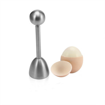 Метални ножици за яйца Резачка за върхове за яйца Отварачка за черупки Неръждаема стомана Варено сурово яйце Отворено Творчески комплект кухненски инструменти