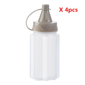 MAMOS RANKA 4vnt/rinkinys virtuvės plastikinis salotų padažo buteliukas pagardų dozatorius