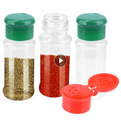 5 τμχ Βαζάκια για μπαχαρικά Αναδευτήρας αλατιού και πιπεριού Καρυκεύματα Βάζο μπαχαρικών Organizer Πλαστικό μπάρμπεκιου καρυκεύματα Κουζίνα Gadget Spice Tools