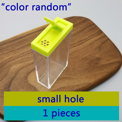 Set borcan transparent pentru condimente Sticla de condimente de sare și piper Capac colorat pentru condimente de bucătărie Baza recipient de depozitare