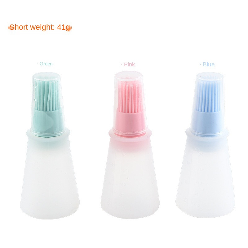 Silikoninis prieskonių šepetėlis Aliejaus buteliuko šepetys Grilio aliejaus šepetys Aukštos temperatūros kepimo blynų šepetėlis Butelis Virtuvės priedai