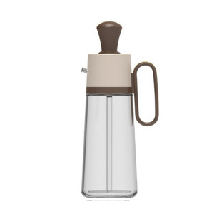 Sticlă cu distribuitor de ulei 2 în 1 cu design perie. Sticla convenabilă pentru condimente lichide pentru articole de bucătărie, multifuncțională