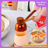 Lengvai naudojamas metalinis kiaušinių atidarytuvas nerūdijančio plieno virtuvės prietaisai Virtuvės reikmenys Kiaušinių lukštų pjaustytuvas Kiaušinių žirkliniai serviravimo įrankiai Priedai