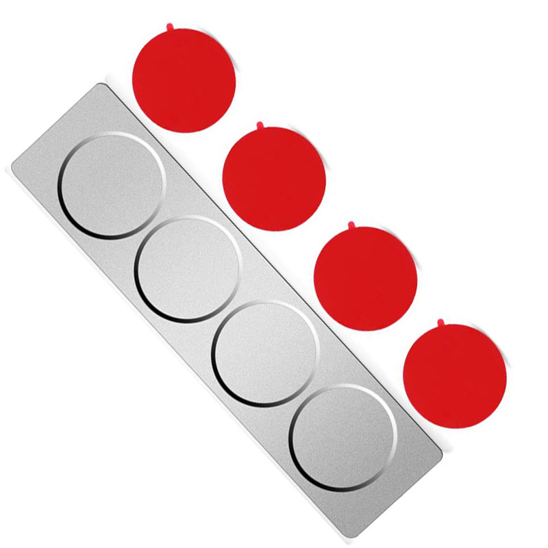 4/12/15 vnt Magnetinių prieskonių stiklainių pagrindas nerūdijančio plieno prieskonių skardos sienoje montuojamas plokščių lentynas magnetiniam prieskonių konteineriui