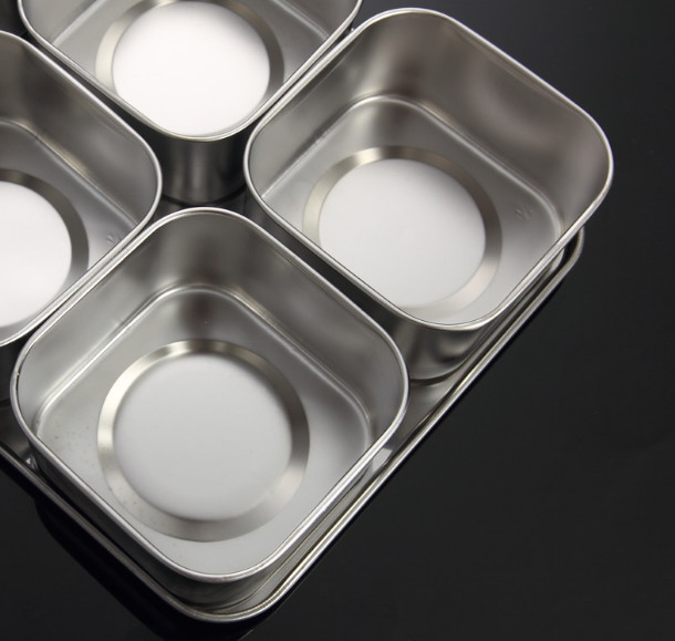 Japanski set kutija za začine od nehrđajućeg čelika, kreativna staklenka za začine, 6 rešetki, 8 rešetki, opcija s poklopcem, kuhinjska kutija za zdrave začine Q221