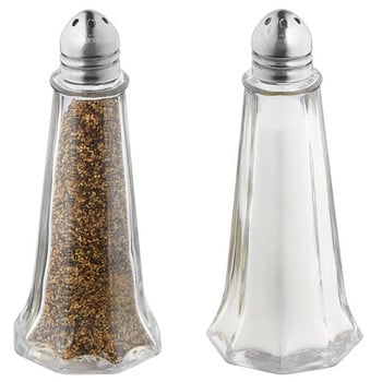 (Σετ 2) Sprinkler Pepper Bottle Mini Glass Seasoning Bottle Salt and Pepper Shaker Επιτραπέζιο πορώδες μπουκάλι καρυκευμάτων