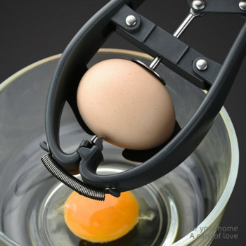 Творческа бъркалка за яйца от неръждаема стомана 304, бъркалка за яйца, черупка, кухненски инструмент, яйчен жълтък, разделител за белтък, домакински кухненски неща