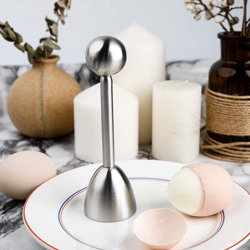 Karštos SV-kiaušinių pjaustyklės, kiaušinių pjaustyklės kiaušinių pjaustyklės virtuvės įrankis Kiaušinių krekingo valiklis Kiaušinių lukštų separatorius kietai minkštiems virtiems kiaušiniams