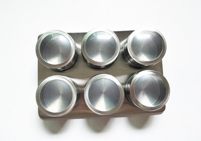 Set borcane magnetice pentru condimente cu tavă din oțel inoxidabil pentru sare și piper, organizator de condimente, sticle, seturi de gadgeturi de bucătărie