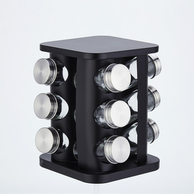 Rozsdamentes acél fűszeres üveg konyhai fűszeres palack 12 részes konyhai kellékek készlet fűszeres edény kombinációs fűszer tégely