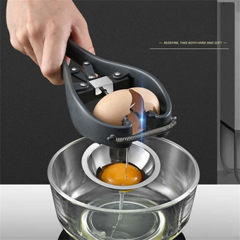 Εγχειρίδιο 304 Ανοιχτήρι αυγών από ανοξείδωτο ατσάλι Εργαλεία αυγών Ψαλίδι Κράκερ αυγών Topper Eggs Opener Separator Εργαλεία κουζίνας Αξεσουάρ