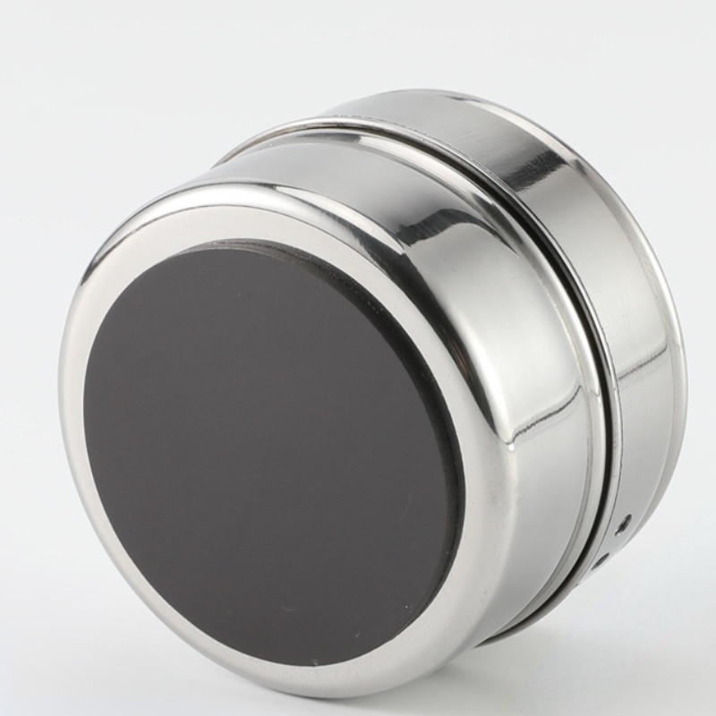 Borcane magnetice pentru condimente cu suport montat pe perete Cutii de condimente din oțel inoxidabil Recipiente pentru condimente cu etichetă pentru condimente