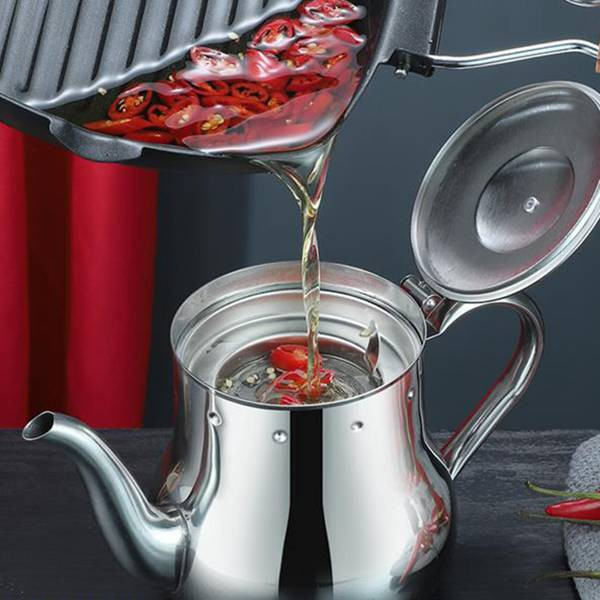 Roostevabast terasest köögiõli kann teekann mee mahuti kohvikeetja induktsioon teelehe infusioonifiltriga kohvitööriist