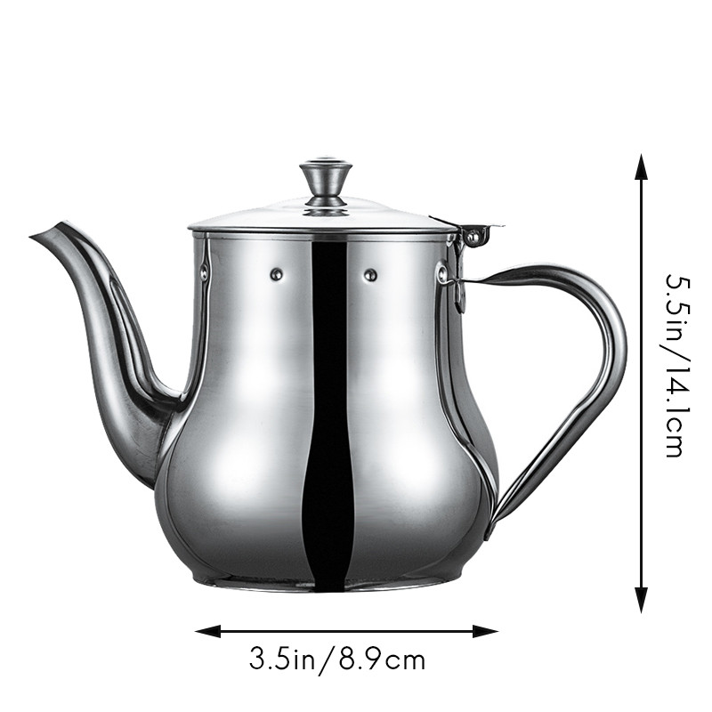 Roostevabast terasest köögiõli kann teekann mee mahuti kohvikeetja induktsioon teelehe infusioonifiltriga kohvitööriist