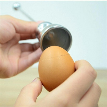 Egg Topper Egg Cracker Snipper Неръждаема кухненска инструментална стомана нож нож отварачка scissor tijera Clipper shell Инструменти за варени варени яйца