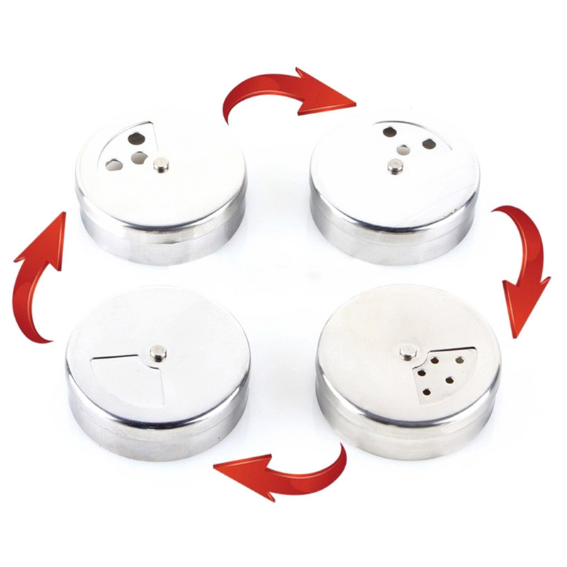 Cutie de condimente de sticlă cu capac rotativ Sticlă de condimente Agitator de piper Sare Sticla cu sigiliu de susan Grătar Ustensile de bucătărie