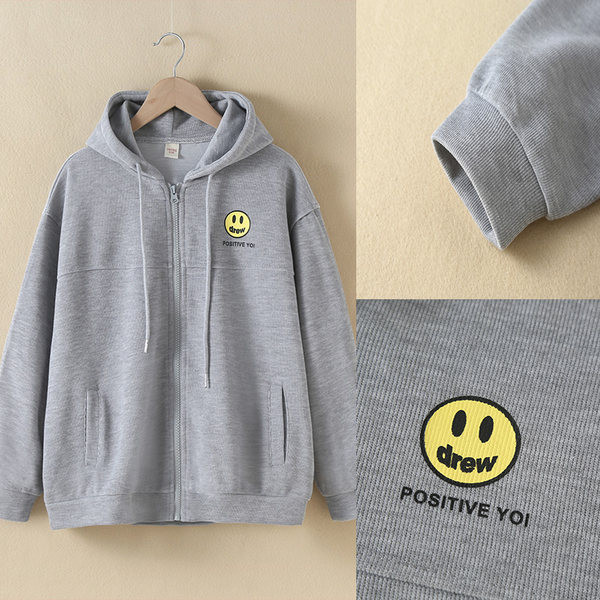 Hanorac pentru copii de culoare gri pentru fete