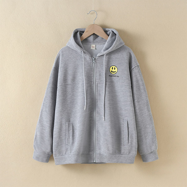 Hanorac pentru copii de culoare gri pentru fete