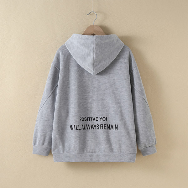 Hanorac pentru copii de culoare gri pentru fete