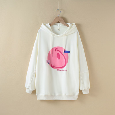 Hanorac lung cu glugă pentru fete cu cravate