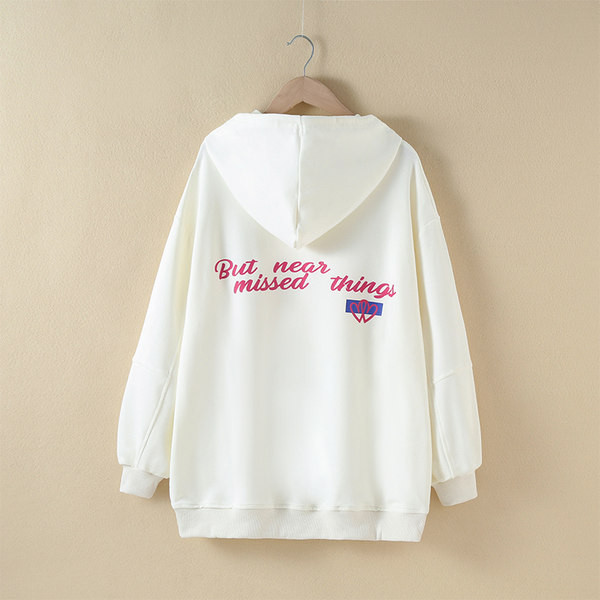 Hanorac lung cu glugă pentru fete cu cravate