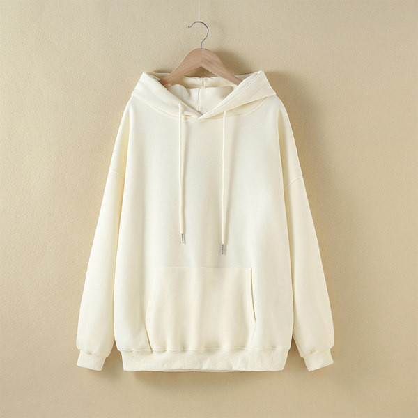 Hanorac sport lat pentru fete cu aplicație și glugă